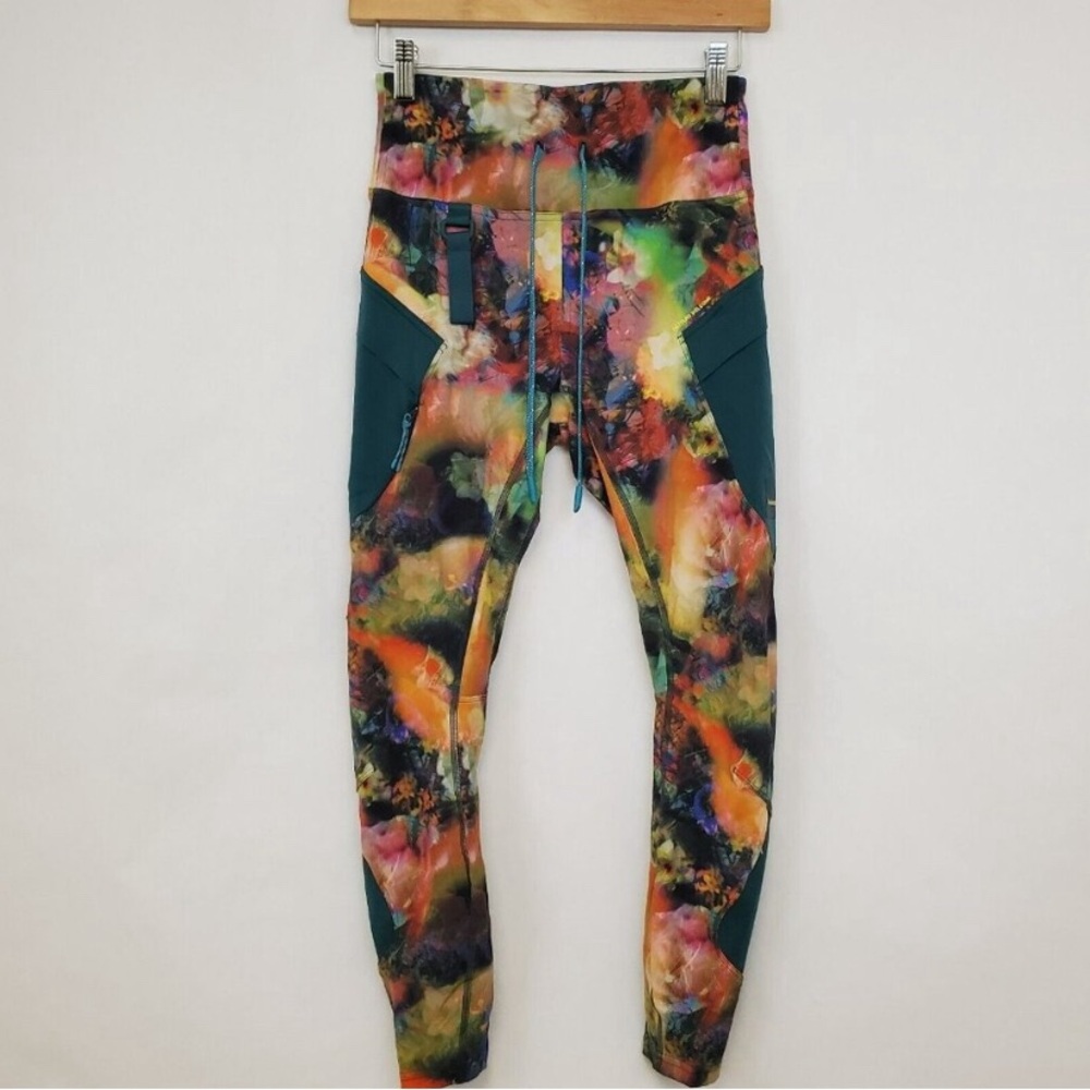 NWOT Lululemon Cargo Super High-Rise Hiking Tight 25" Size 6 Sunbeam Floral - Picture 8 of 16